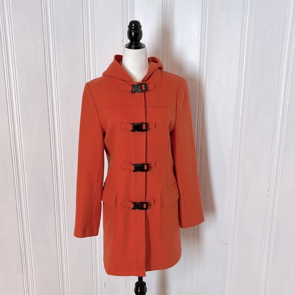 JACOB soft orange duffle coat